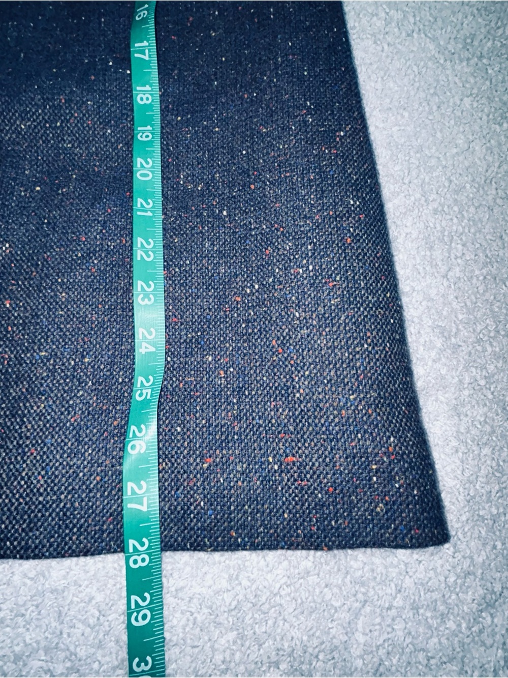 Pendleton Navy A-Line Skirt with Subtle Sparkle - Picture 3 of 7